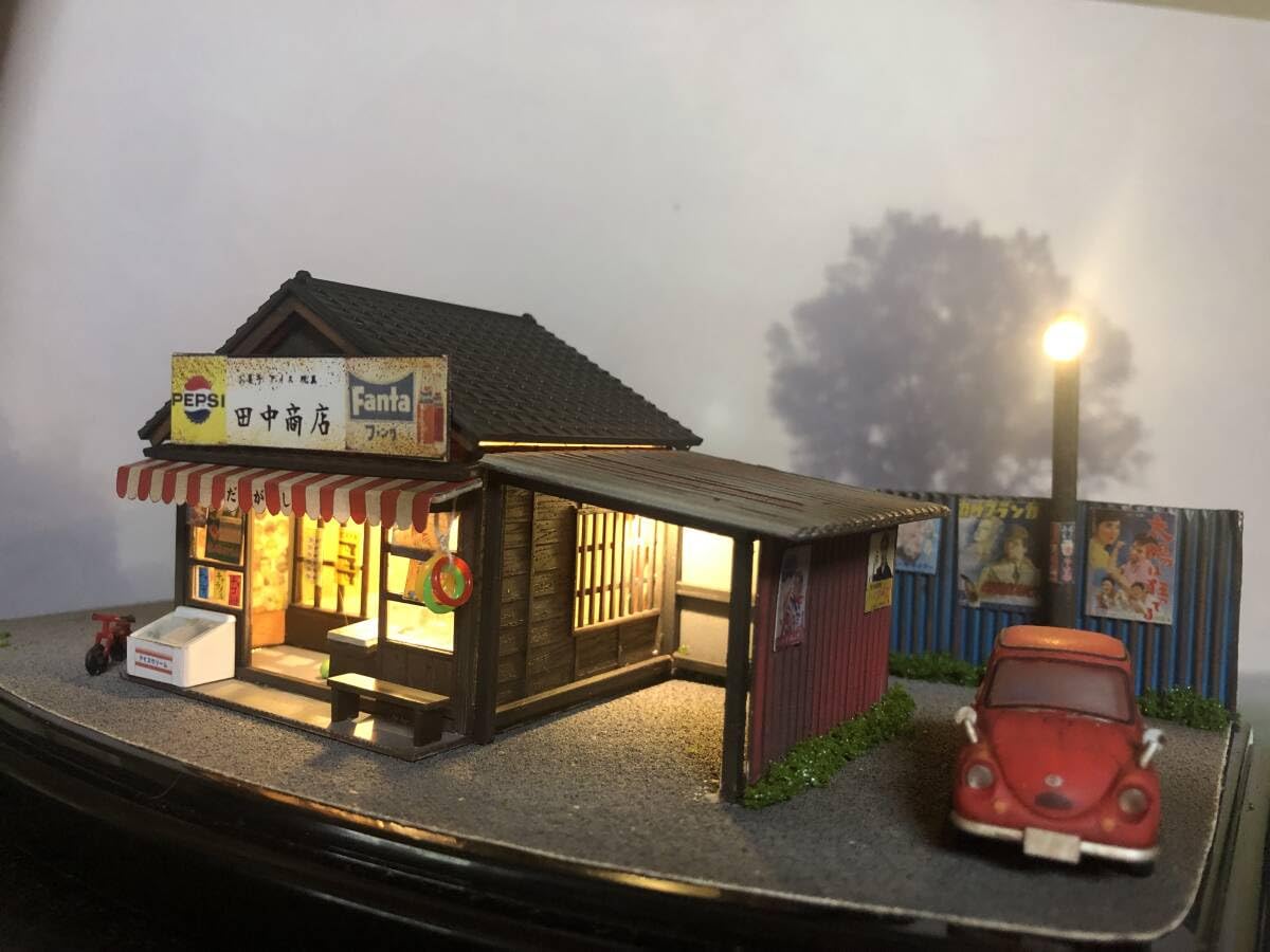 Amazon.co.jp: レトロな駄菓子屋 スバル360 LEDライトアップ レトロな